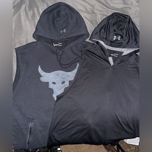 🔺Sold🔺Project Rock Sleeveless Hoodie & Velocity Sleeveless bundle
